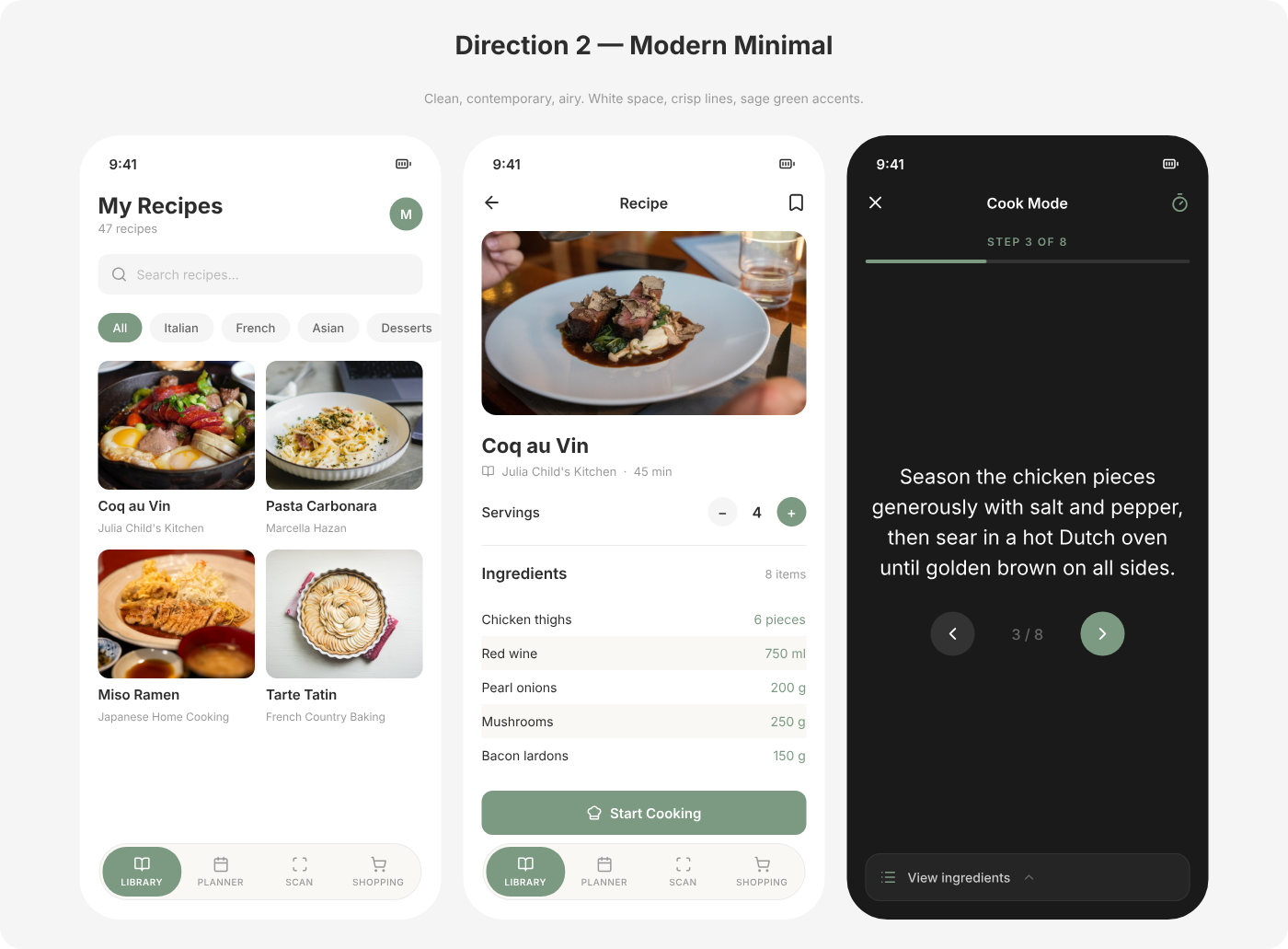 Modern Minimal moodboard
