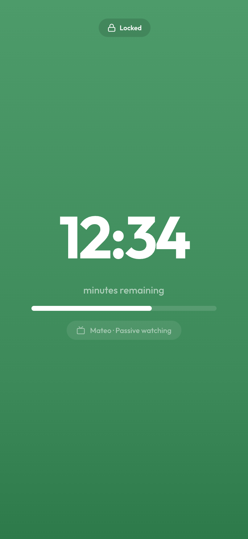 Tempora screen, Child countdown